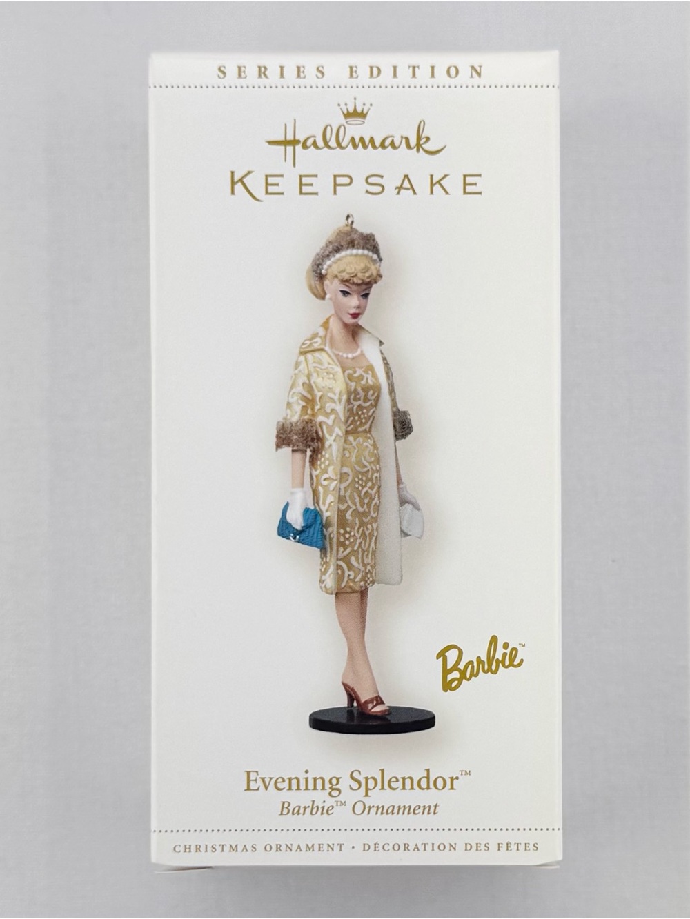Hallmark Keepsake Barbie Evening Splendor Ornament – Gold and Blue Accents